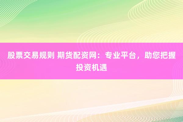 股票交易规则 期货配资网：专业平台，助您把握投资机遇