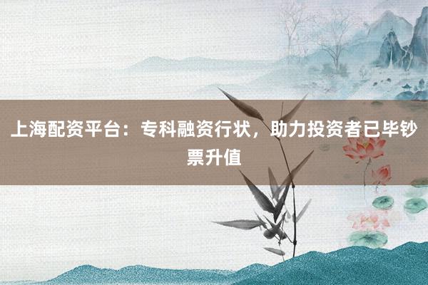 上海配资平台:专科融资行状,助力投资者已毕钞票升值