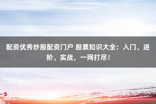 配资优秀炒股配资门户 股票知识大全：入门、进阶、实战，一网打尽！